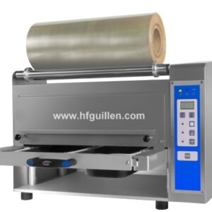 REF-0 TERMOSELLADORA SEMIAUTOMÁTICA CON BARRIDO DE GAS Y CORTE PERIMETRAL 320×260mm (NUEVA)