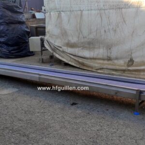 CINTA TRANSPORTADORA EN ACERO INOX 720x50cm