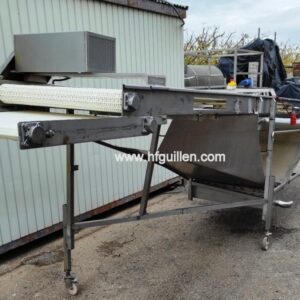 CINTA INTRALOX EN ACERO INOX CON BANDEJA Y RUEDAS