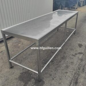 MESA EN ACERO INOXIDABLE 282x83cm