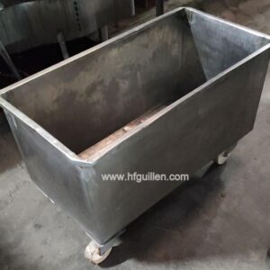 BALSA EN ACERO INOXIDABLE CON RUEDAS 230 LITROS