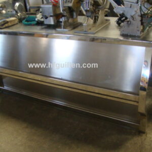 MOSTRADOR EN ACERO INOX. ANCHO-2.000 mm