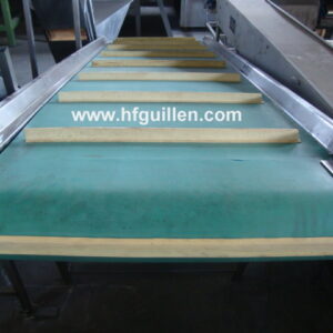 ELEVADOR ACERO INOX CINTA PVC CON PALAS