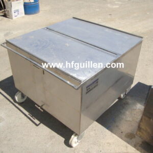 BALSA EN ACERO INOXIDABLE CON RUEDAS