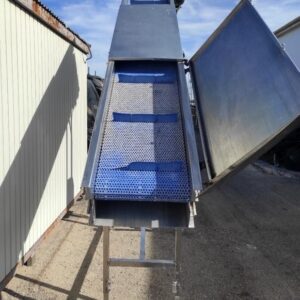 CINTA ELEVADORA EN ACERO INOX CON RUEDAS Y VARIADOR ELECTRÓNICO