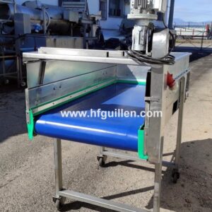 CINTA EN ACERO INOX PVC AZUL TIPO SILO DE ALIMENTACIÓN