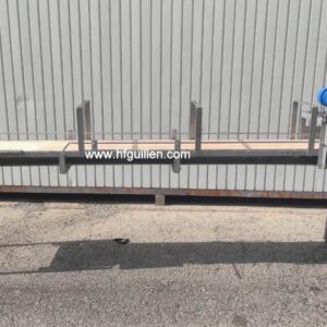 CINTA TRANSPORTADORA INOX CON BANDA DE PVC 300x34cm