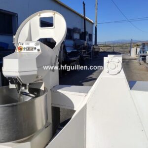 AMASADORA DE PAN EN ESPIRAL TURBO PRAT CON VOLCADOR A DERECHA 120 KG