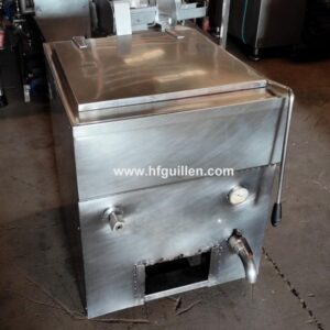 MARMITA A GAS 150 LITROS INCOMPLETA