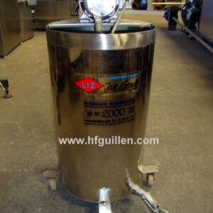 DEPÓSITO EN ACERO INOX CON BOMBA 40 LITROS