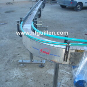 TRANSPORTADOR DE CHARNELA PARA BOTES CON CURVA DE 90º