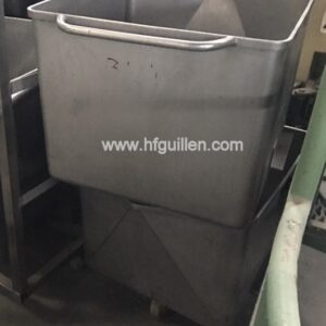 CARRO CUTTER EN INOX PERFORADO 200L