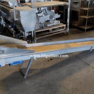 CINTA TRANSPORTADORA INOX CON BANDA DE PVC 300x26 cm