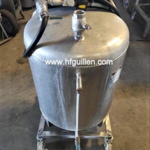 DEPÓSITO CALDERÍN EN ACERO INOX CON RUEDAS