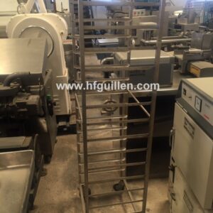 2 CARROS INOX PARA 15 BANDEJAS