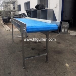 CINTA TRANSPORTADORA INTRALOX AZUL EN ACERO IN